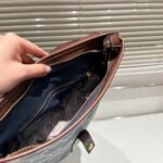 Celine Macadam Backpack Denim Canvas Navy Blue 34Cm - Image 6