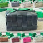 Bottega Veneta Brick Cassette Intreccio Leather Shoulder Bag White 28Cm - Image 4