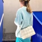 Bottega Veneta Padded Intreccio Leather Bag Chalk 22Cm 591970Vcqr19143 - Image 3