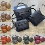 Celine Nano Belt Bag In Grained Calfskin Grey 20Cm 189003Zva 10Dc - Image 3