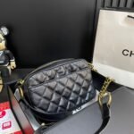 Chanel Quilted Small Camera Case Calfskin Black 22Cm - Image 5