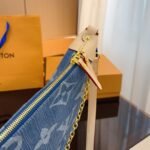 Louis Vuitton Loop Hobo Monogram Denim Bag Blue 35Cm - Image 3