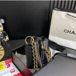 Chanel Quilted Small Camera Case Calfskin Black 22Cm - Image 7