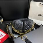 Chanel Quilted Small Camera Case Calfskin Black 22Cm - Image 8