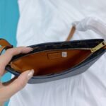 Celine Croque Bag In Triomphe Canvas And Calfskin Tan 19Cm 112272Cuz 04Lu - Image 8