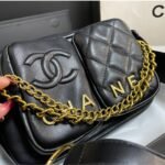 Chanel Quilted Small Camera Case Calfskin Black 22Cm - Image 9