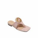 Gucci Women’S Gucci Blondie Thong Canvas Sandal Light Pink