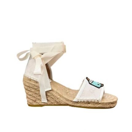 Gucci Women’S Gg Espadrille With Patch White