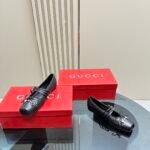 Gucci Women’s Horsebit Ballet Flat Sacchetto Black 814318 Aaea4 1000 - Image 3