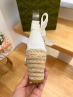 Gucci Women’S Gg Espadrille With Patch White - Image 4