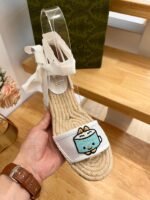 Gucci Women’S Gg Espadrille With Patch White - Image 6