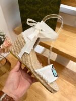 Gucci Women’S Gg Espadrille With Patch White - Image 3