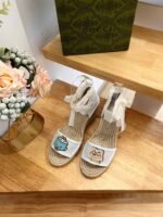 Gucci Women’S Gg Espadrille With Patch White - Image 7
