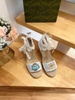 Gucci Women’S Gg Espadrille With Patch White - Image 8