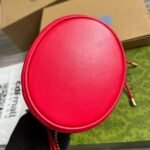 Gucci Gg Marmont Matelassé Mini Bucket Bag Red 13Cm 575163 Dtdht 6832 - Image 5