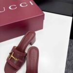 Gucci Women’s Slide Sandal With Horsebit Rosso Ancora Red 834421 Aaexm 6207 - Image 6