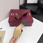 Gucci Women’s Slide Sandal With Horsebit Rosso Ancora Red 834421 Aaexm 6207 - Image 4