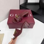 Gucci Women’s Slide Sandal With Horsebit Rosso Ancora Red 834421 Aaexm 6207 - Image 3