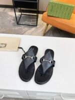 Gucci Women’S Thong Sandal With Horsebit Black - Image 7