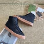 Gucci All Over Gg Logo High Top Sneaker Black - Image 2