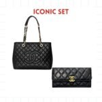 Iconic Set: Chanel Bolsa Grand Tote And Long Flap Wallet