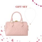 Gift Set: Louis Vuitton Speedy Bandoulière 20 Monogram Pink 20Cm M47136 With Colour Blossom Bb Star Pendant Pink Gold Pink Mother Of Pearl And Diamond Q93612