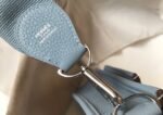 Hermes Clemence Evelyne Pm 25Cm Ciel Blue - Image 10