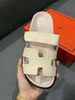 Hermes Chypre Sandal Calfskin Beige - Image 9