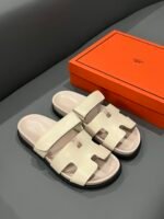 Hermes Chypre Sandal Calfskin Beige - Image 2