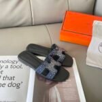 Hermes Oran Sandal Crystle Blue - Image 3