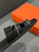 Hermes Chypre Sandal Star Stitched Noir H232142Z 02340 - Image 6