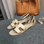 Hermes Santorini Sandal Beige - Image 6