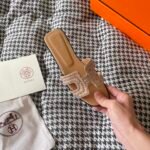 Hermes Oran Sandal Beige Macramé Nude H212010Z 3E350 - Image 5