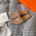 Hermes Oran Sandal Beige Macramé Nude H212010Z 3E350 - Image 3