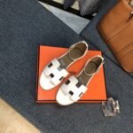 Hermes Santorini Sandal White H182139Z90350 - Image 5
