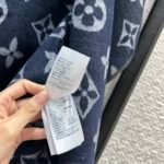 Louis Vuitton Classic Monogram Wool Blue Coats - Image 4