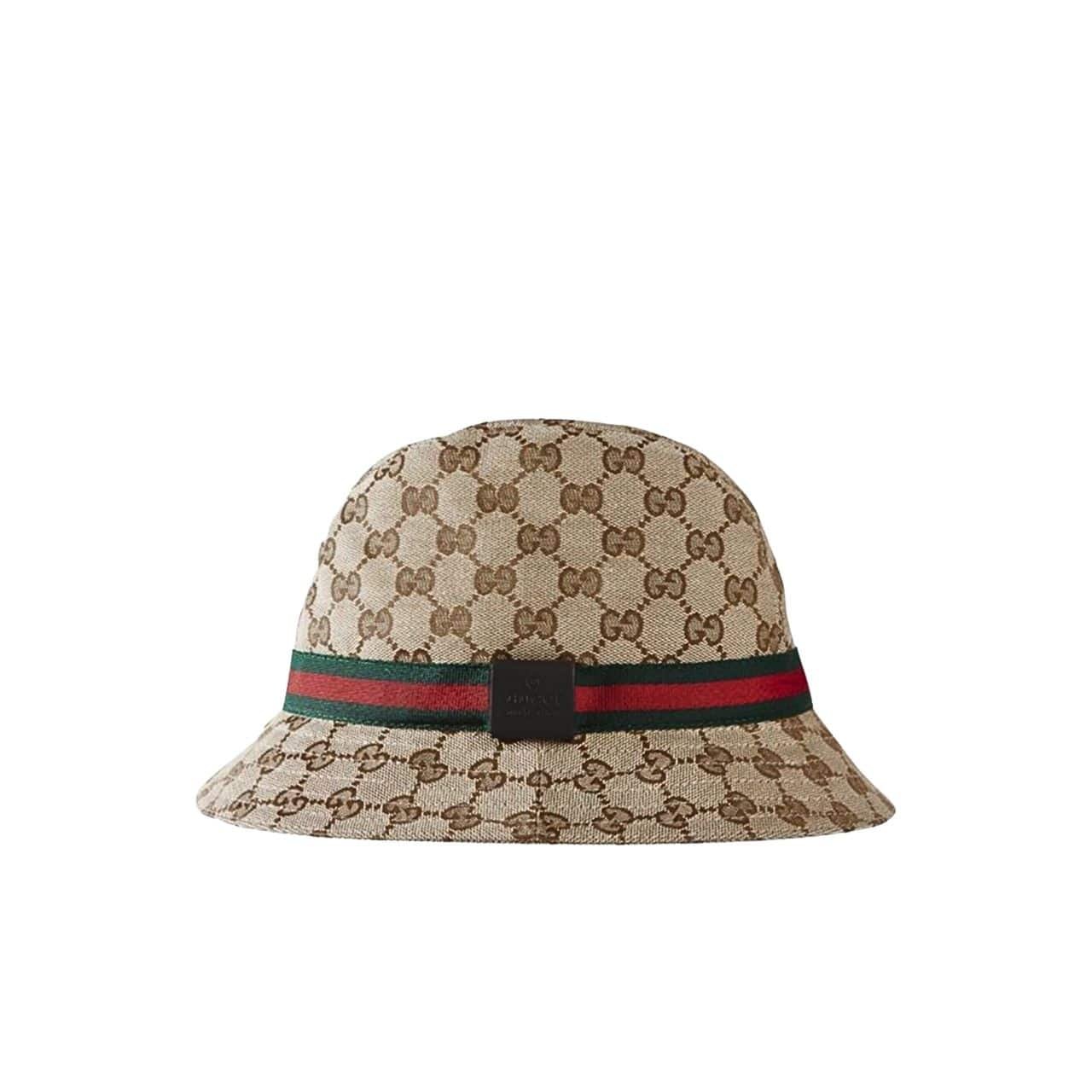 LVB-1-2 Gucci Gg Ssima Soft Web Fedora Hat Beige - Image 1