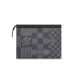 Louis Vuitton Voyage Mm Pochette Clutch Damier Grey 26Cm N60444