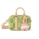 Louis Vuitton Nano Porte Documents Voyage Portable Briefcase Damier Golf Canvas Green 20Cm N40643