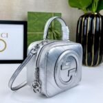 Gucci Blondie Small Top Handle Bag Metallic Silver 17Cm 744434 Aacbo 8106 - Image 3