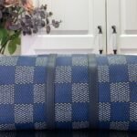 Louis Vuitton Keepall Bandoulière 50 Damier Heritage Blue 50Cm N40861 - Image 6