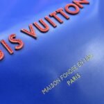 Louis Vuitton Shopper Tote MM Blue 40Cm - Image 6