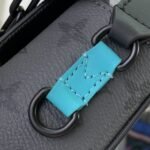 [Super Vip 1:1] Louis Vuitton Steamer Wearable Wallet Monogram Eclipse Reverse Turquoise 18Cm M11496 - Image 8