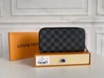 Louis Vuitton Long Double Zipper Wallet Damier Graphite Canvas 19Cm - Image 2