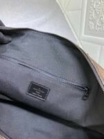 Louis Vuitton Keepall Bandoulière 50 Brown And Pink Macassar Canvas - Image 4