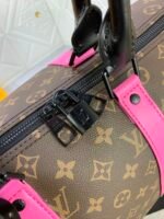 Louis Vuitton Keepall Bandoulière 50 Brown And Pink Macassar Canvas - Image 5