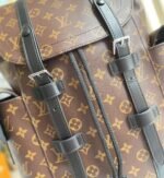 Louis Vuitton Christopher Mm Backpack Monogram Macassar Brown 44Cm M43735 - Image 9