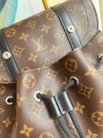 Louis Vuitton Christopher Mm Backpack Monogram Macassar Brown 44Cm M43735 - Image 4