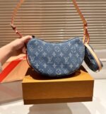 Louis Vuitton Croissant Mm Monogram Denim 25Cm M46856 - Image 4