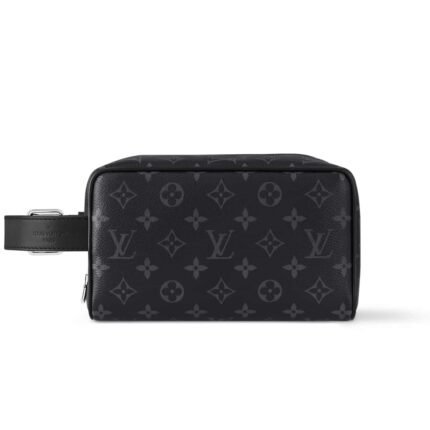 Louis Vuitton Trousse Toilette Locker Dopp Kit Black 23Cm M83113